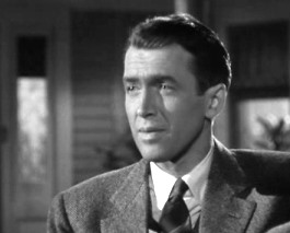 Photo of James Stewart as George Bailey in "It's a Wonderful Life"
